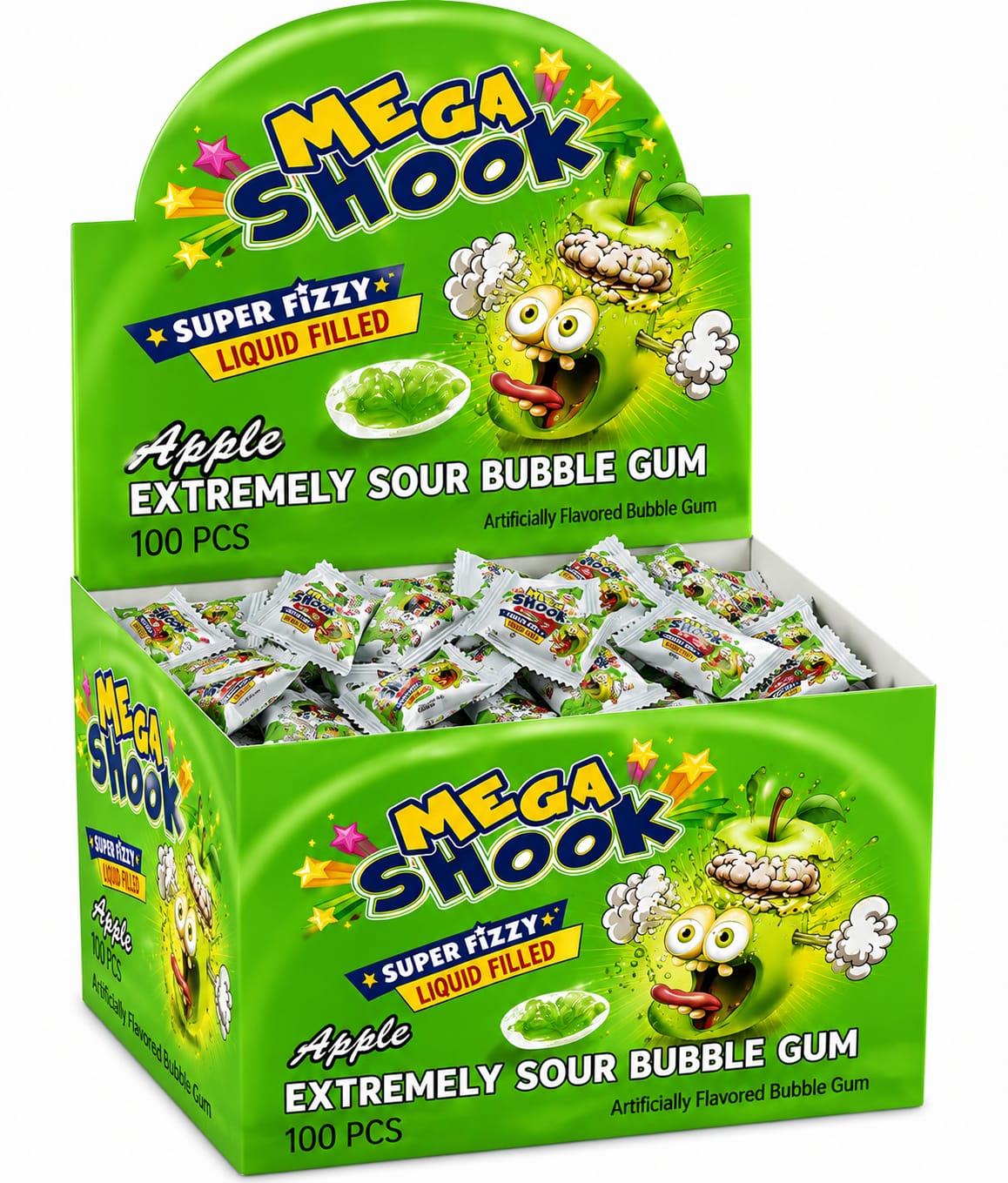 Megaschok gum 100 und  Aple