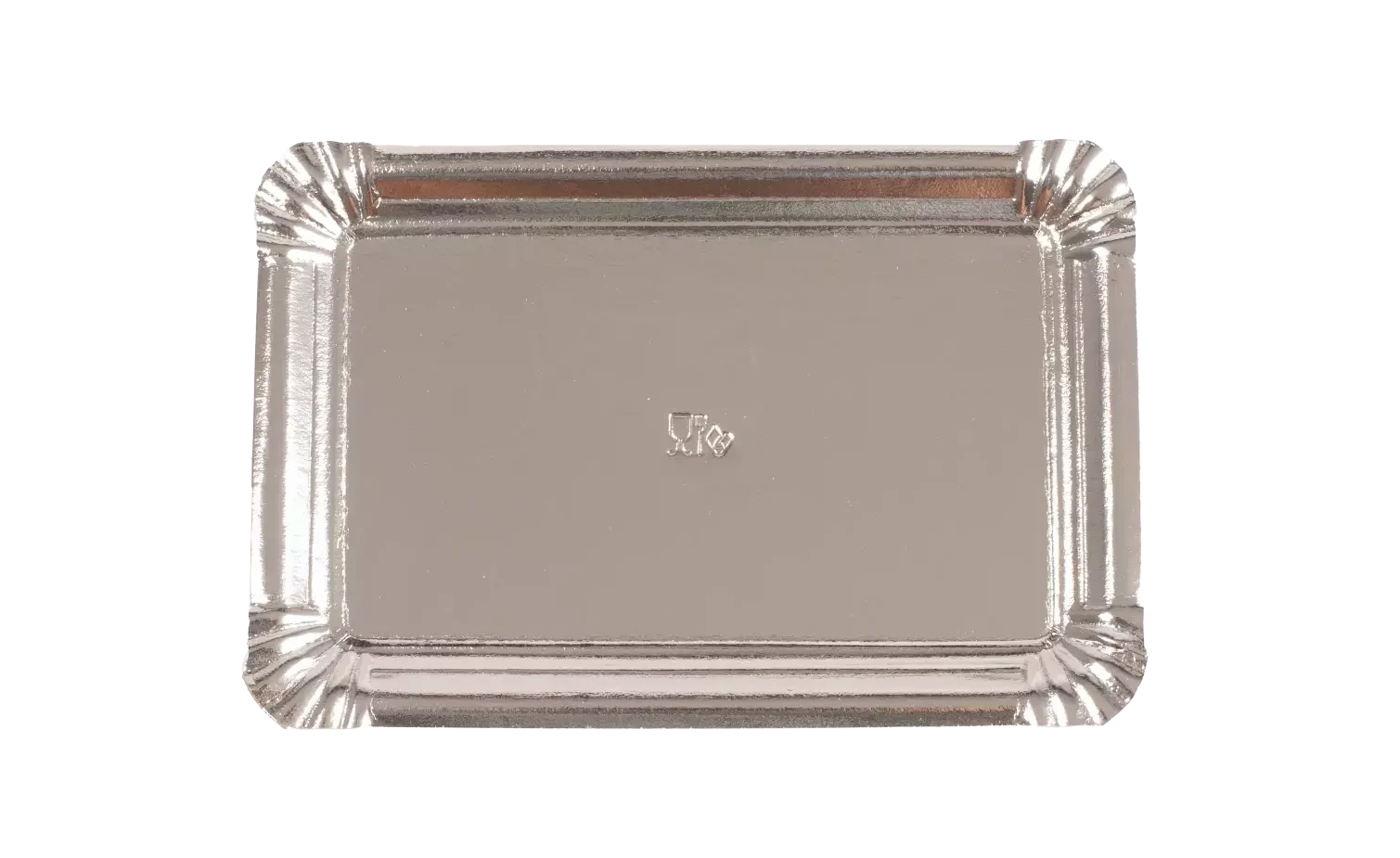 Bandejas de cartón plata